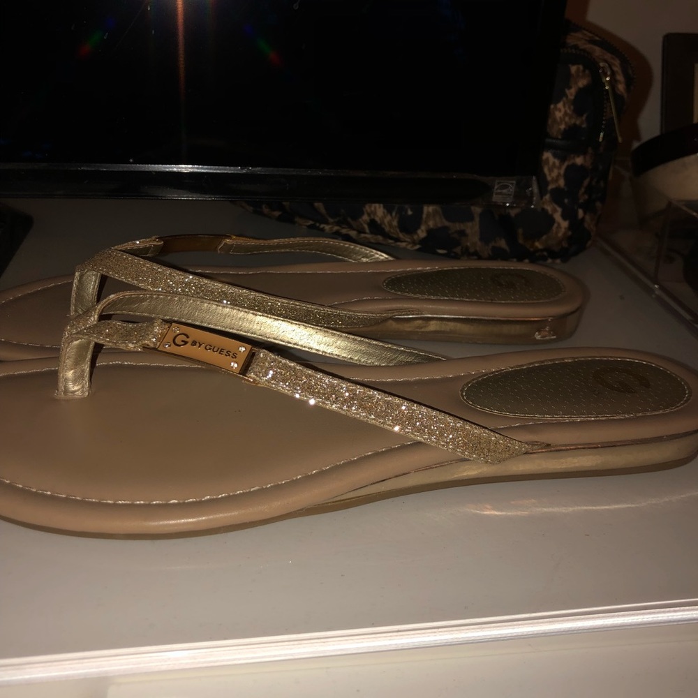G by Guess Flip Flops sparkly